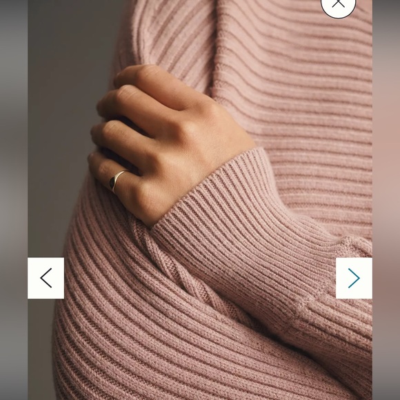 ANTHROPOLOGIE Asymmetrical Crop Sweater - Picture 4 of 14